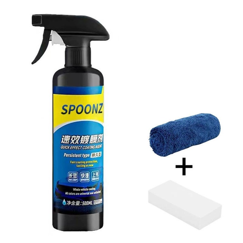 Car coating liquid spray, car paint coating nano crystal genuine car wax, waxing coating liquid spray polishing